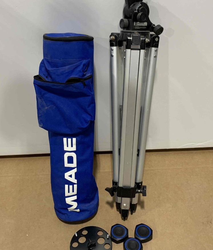 Meade ETX #884 Deluxe Field Tripod +Travel Bag (not shown) +Telescope bag(shown)