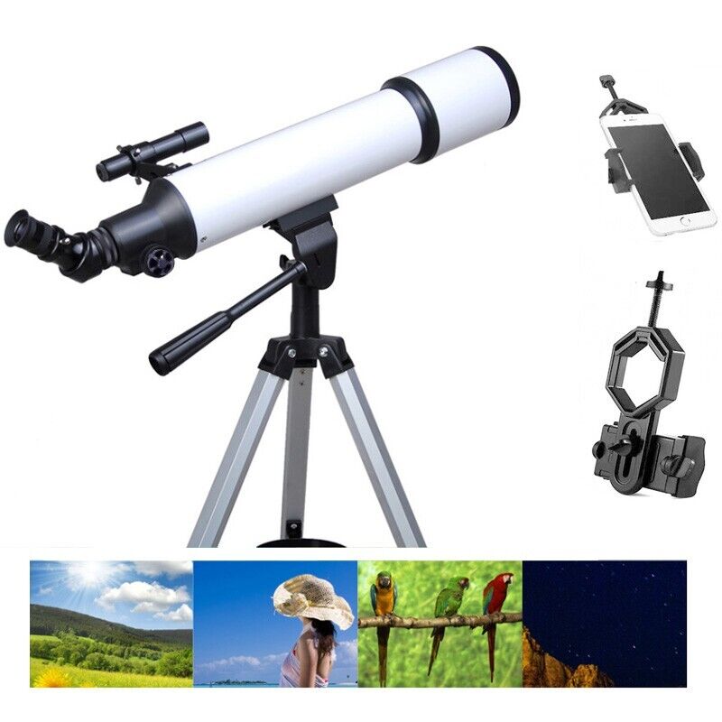 80mm Telescope, Telescopes for Adults, 600x 80mm  Astronomical Telescope