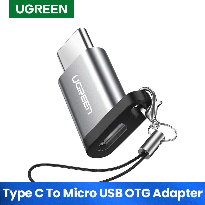 Ugreen Type C Adapter USB-C to Micro USB Converter with Keychain for Samsung HTC