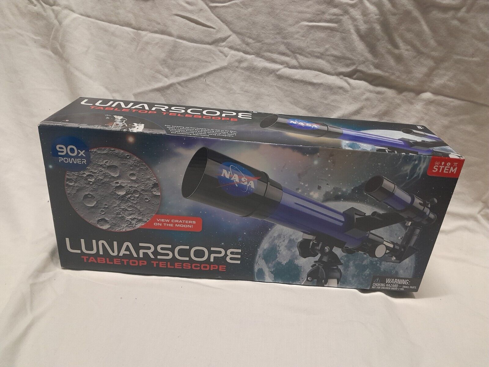 NASA Lunar Telescope for Kids Capable of 90x Magnification Tabletop Tripod 