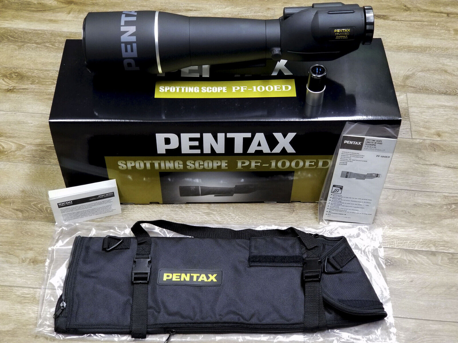 Pentax Ricoh PF-100ED Spotting Scope w/ 28mm Orthoscopic