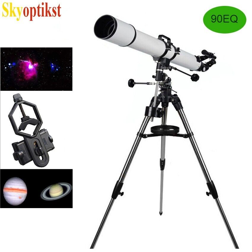Skyoptikst 90/900 90EQ Refractor Astronomical Telescope Planetary observation