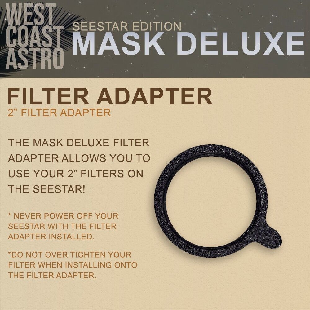 ZWO Seestar S50 - Mask Deluxe Filter Adapter (2 inch Filter Adapter)