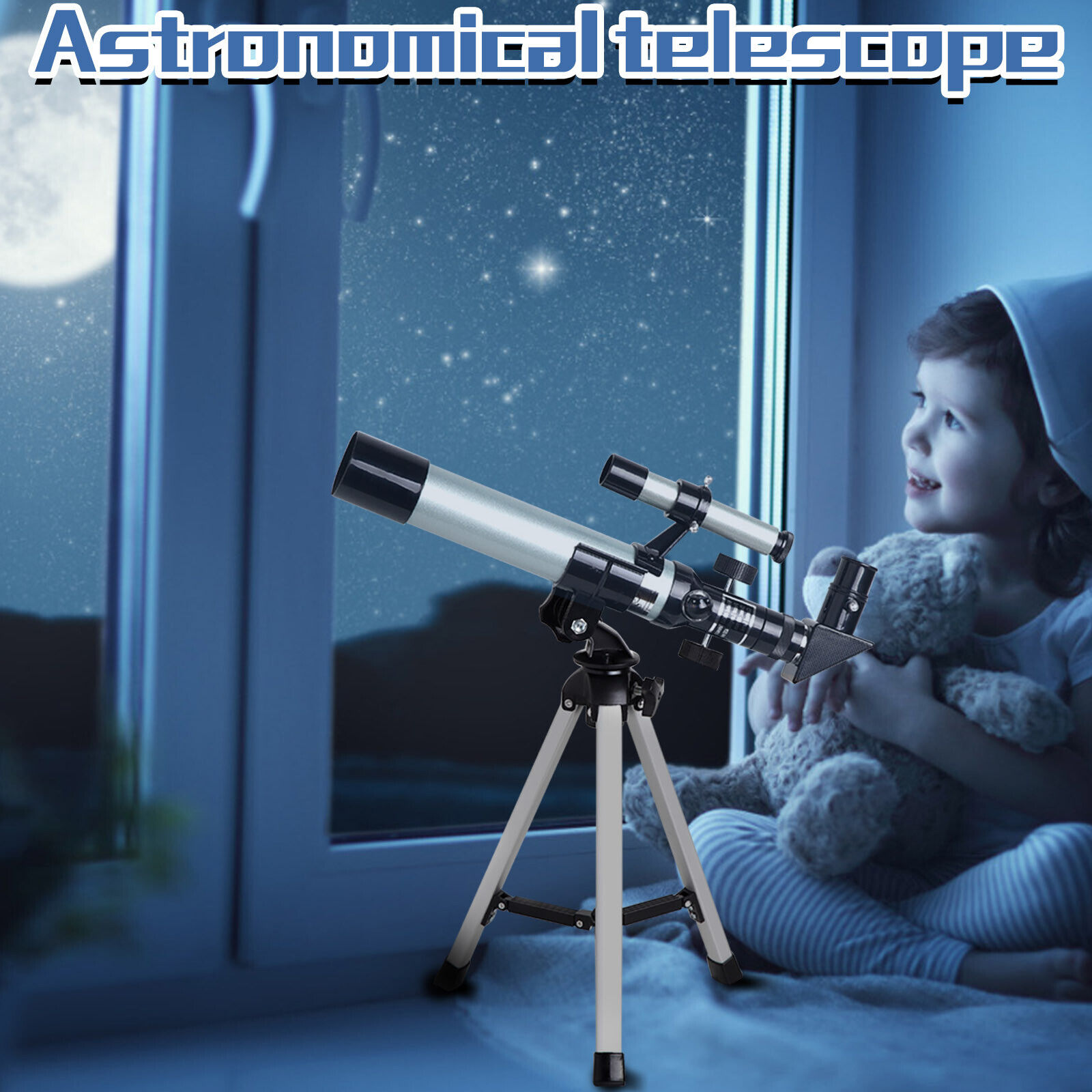 Binoculars 8x32 Compact Wide-Angle Astronomical Telescope Monocular Lunar