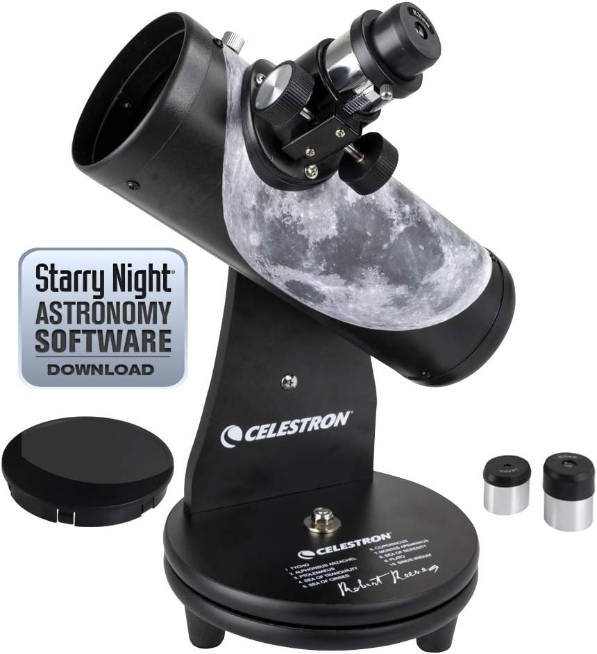 Celestron – 76mm Signature Series FirstScope – Compact and Portable Tabletop – –