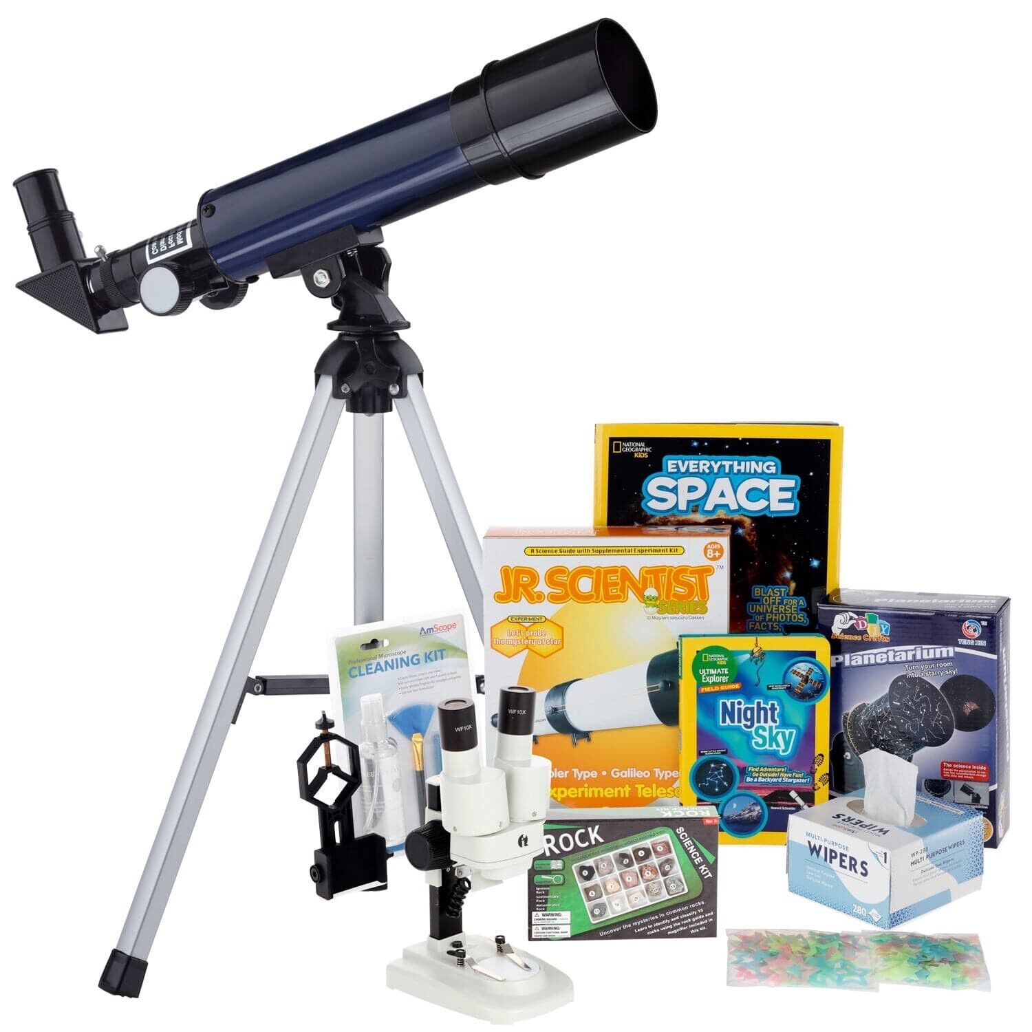 Kids Telescope Space Watcher Series with 18-90X 360x50mm Compact Telescope Kit 9