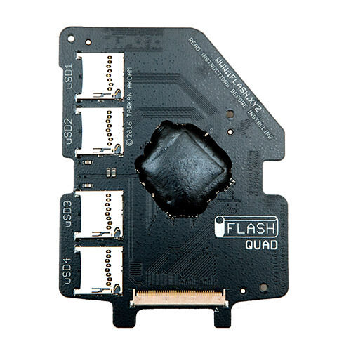 iFlash Quad MicroSD Adapter iPod 5G 6G 7G Video Classic Upto 4x Micro SD Cards