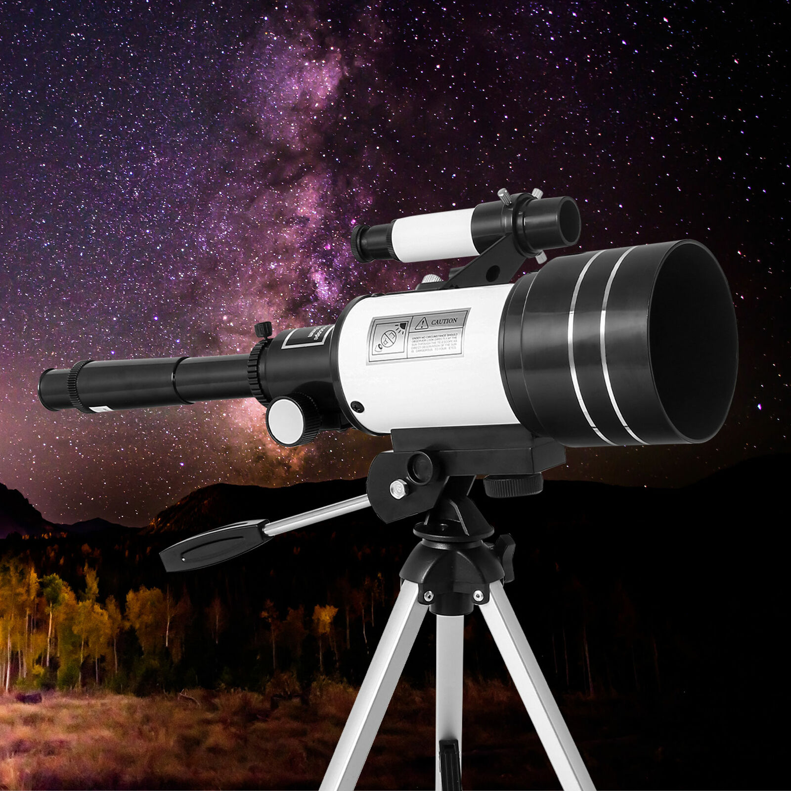 Professional Astronomical Telescope HD Viewing Space Star Moon with High Tripod