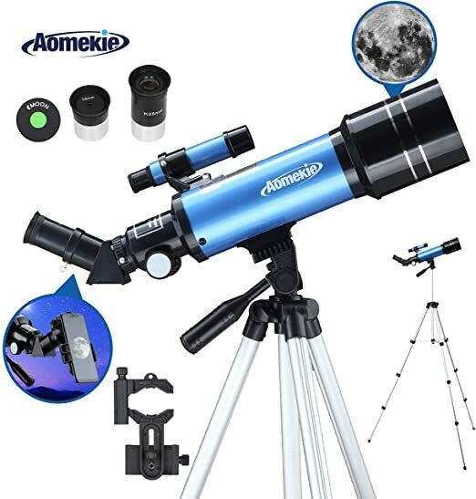 40070 Telescope W/ High Tripod Mobile Holder 16X/66X for Moon Watching Kids Gift