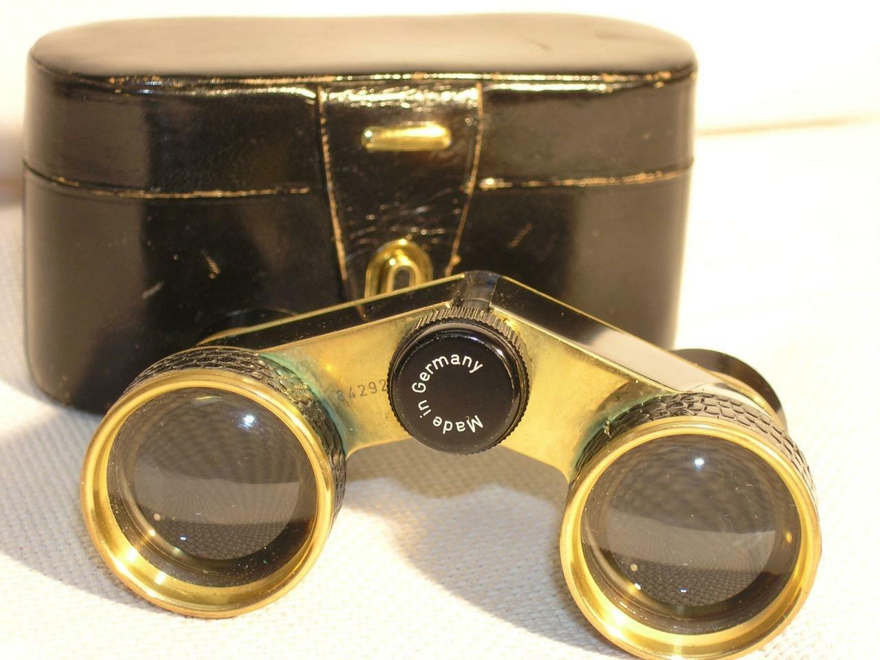 Magnificent Hensoldt Wetzlar Diadem Black&Gold (Brass) Opera Glasses