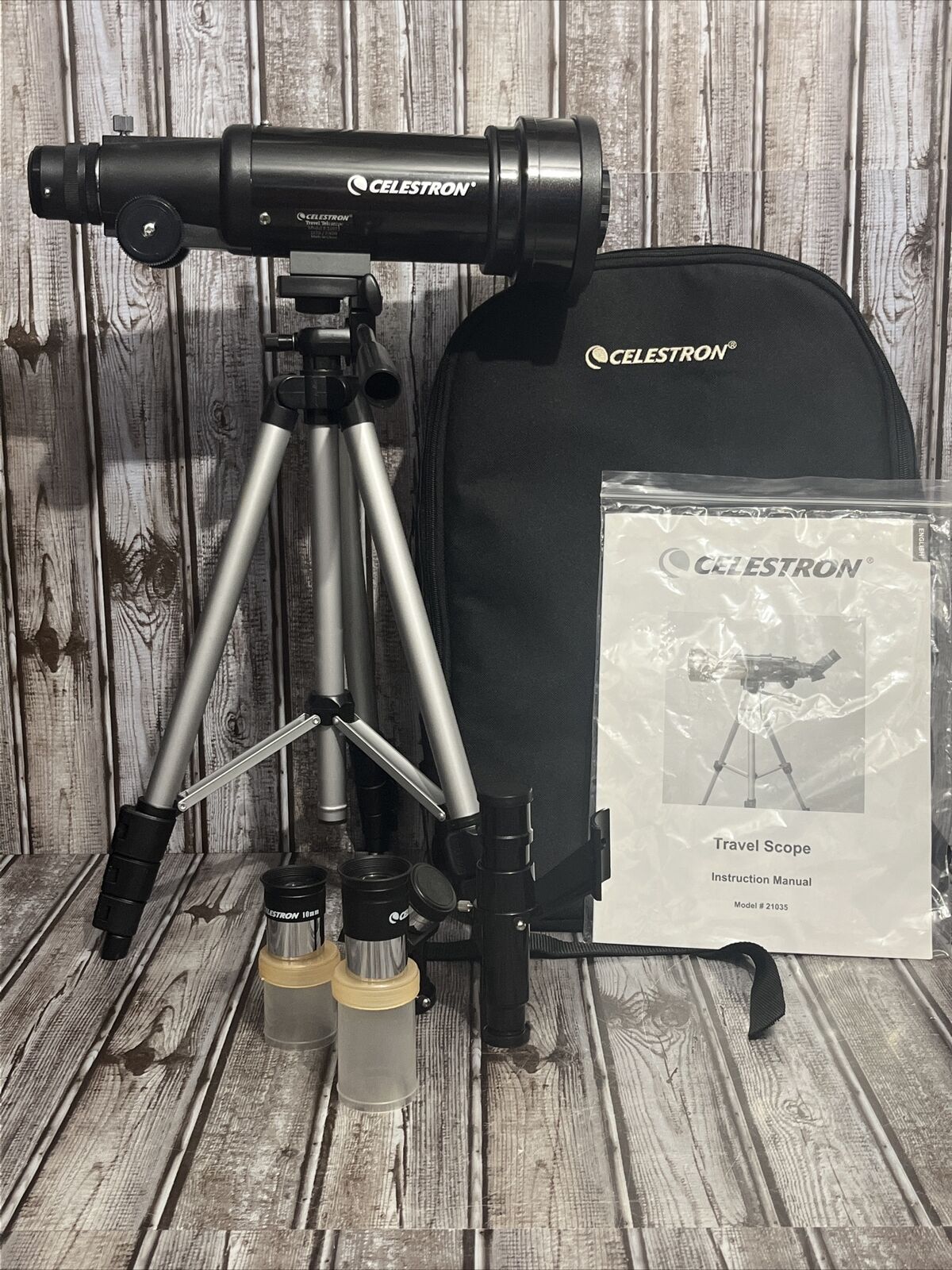Celestron 21035 D70/F400 Travel Scope with Backpack and Accessories Excellent