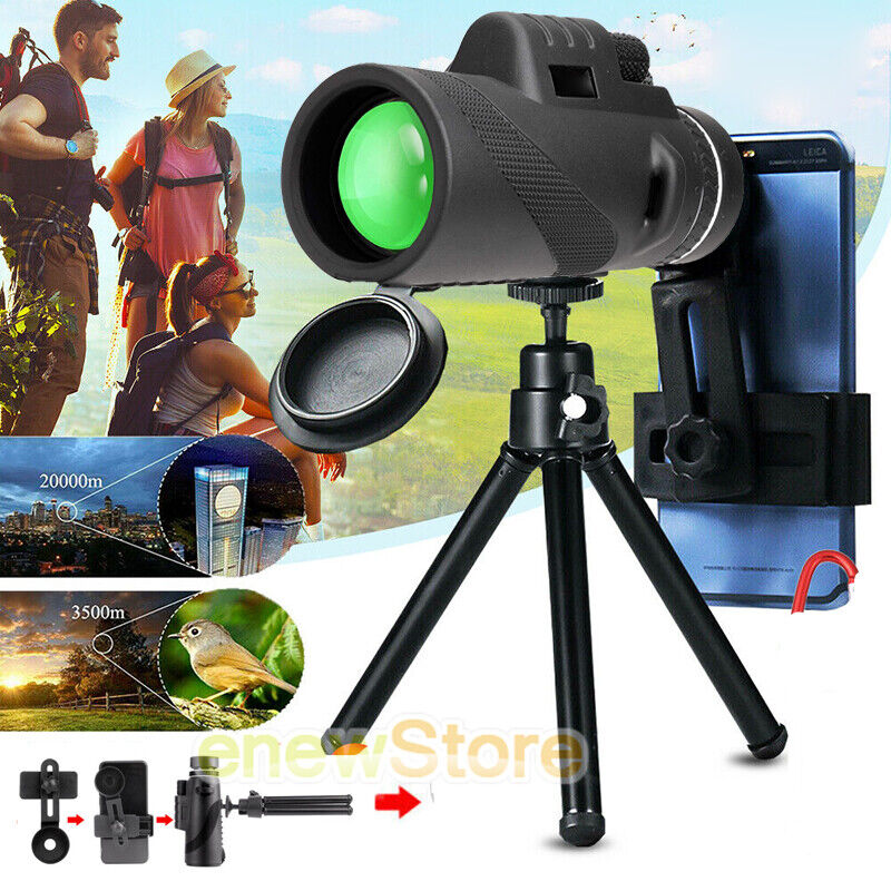 50X60 Zoom Mini HD Telescope Optical Lens Phone Camera Monocular + Clip + Tripod