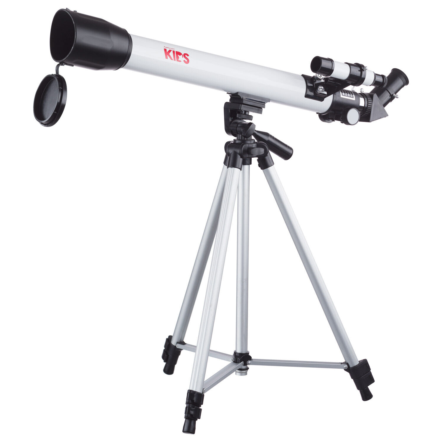 AMSCOPE Kids 30X-180X 600-50mm Telescope for Kids / Beginners w/ Tripod