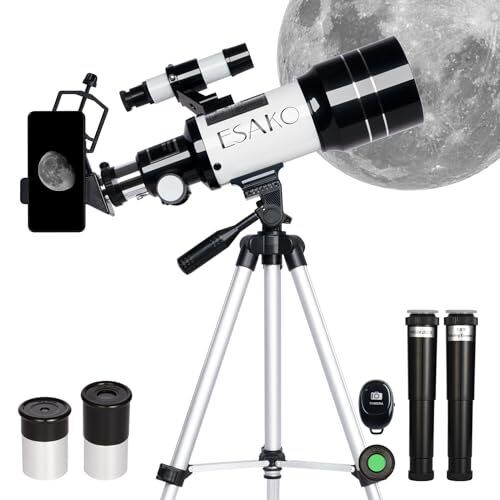  Telescope for Kids & Astronomy Beginners, 70mm Aperture Portable Telescopes 