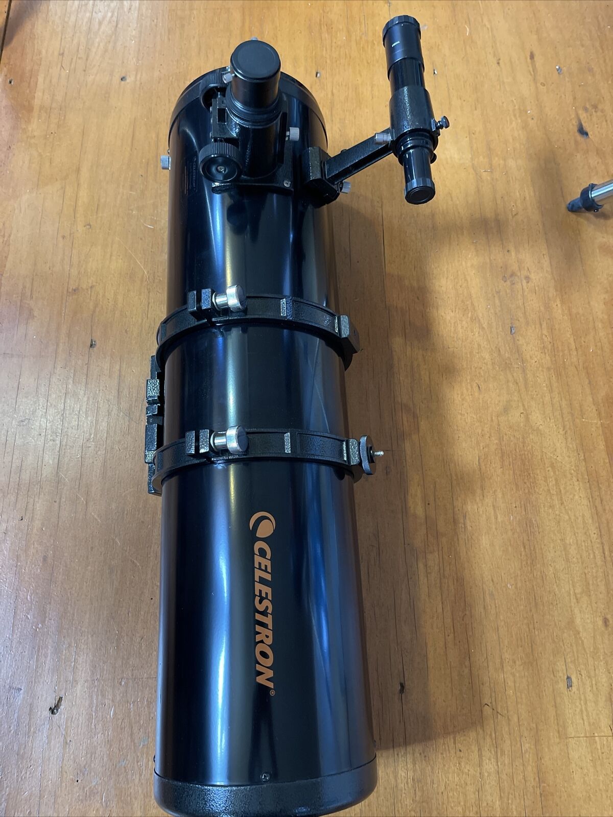 Celestron C6-N Newtonian OTA with finder and dovetail bracket.