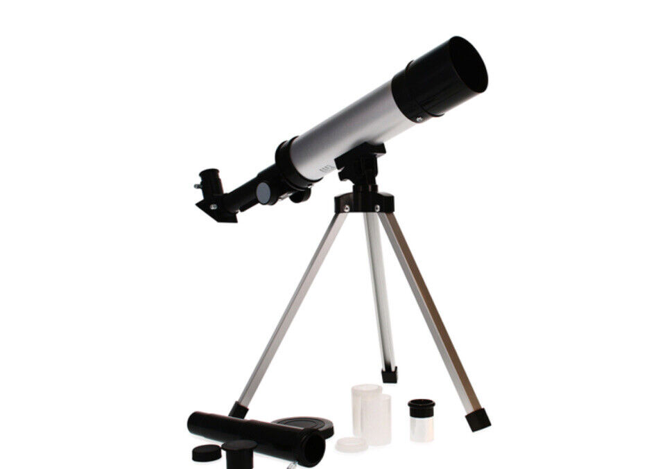 STEM Kids Tabletop Telescope & Tripod Stand, 360mm x 50mm (18x-27x-60x-90x Zoom)