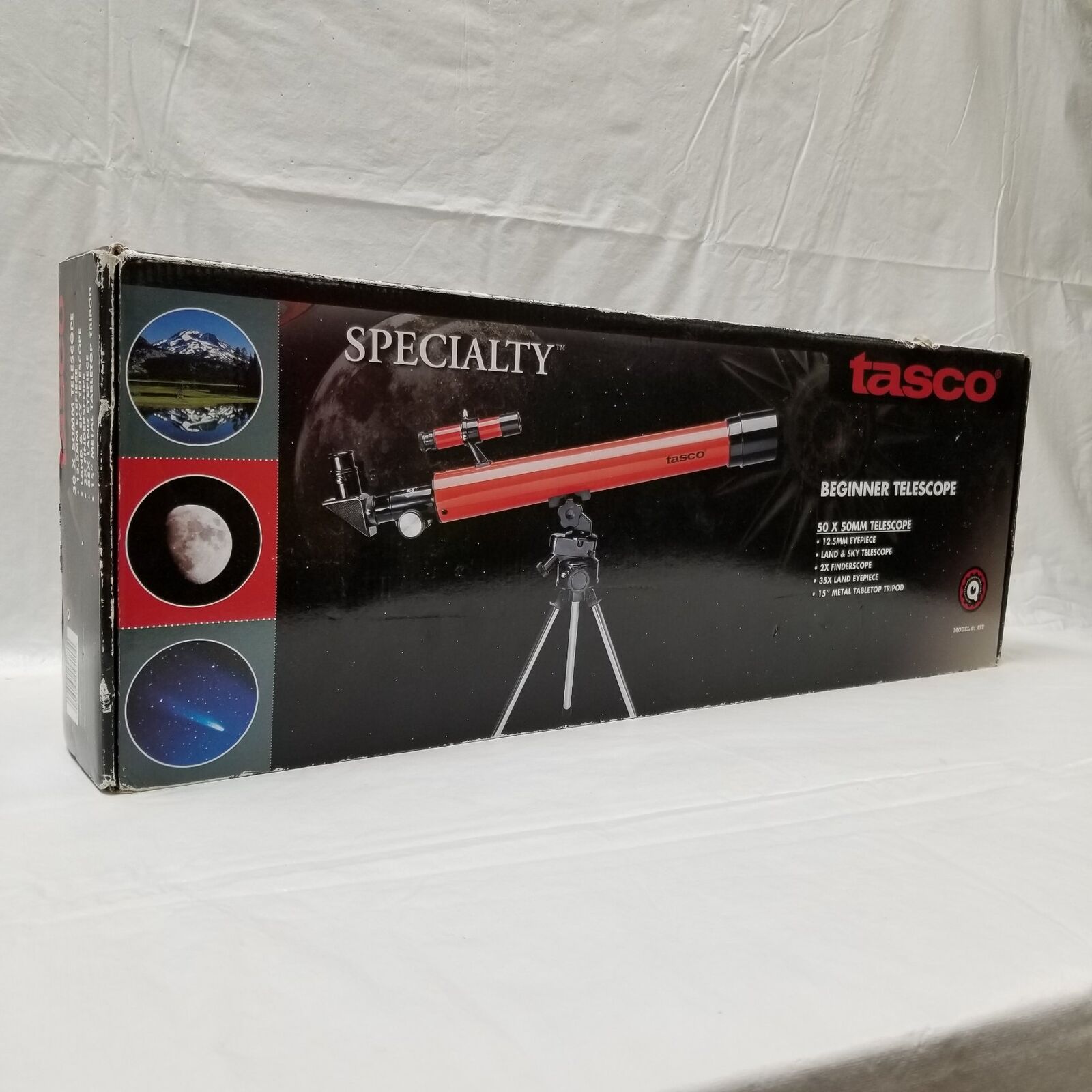 TASCO Specialty Beginner Telescope 50x50mm Model#45T In Box