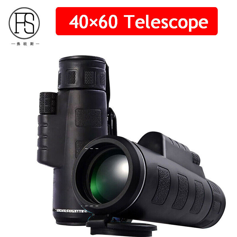 Tactical  40x60 Monocular Telescope  Low Light Night Vision HD High Power 