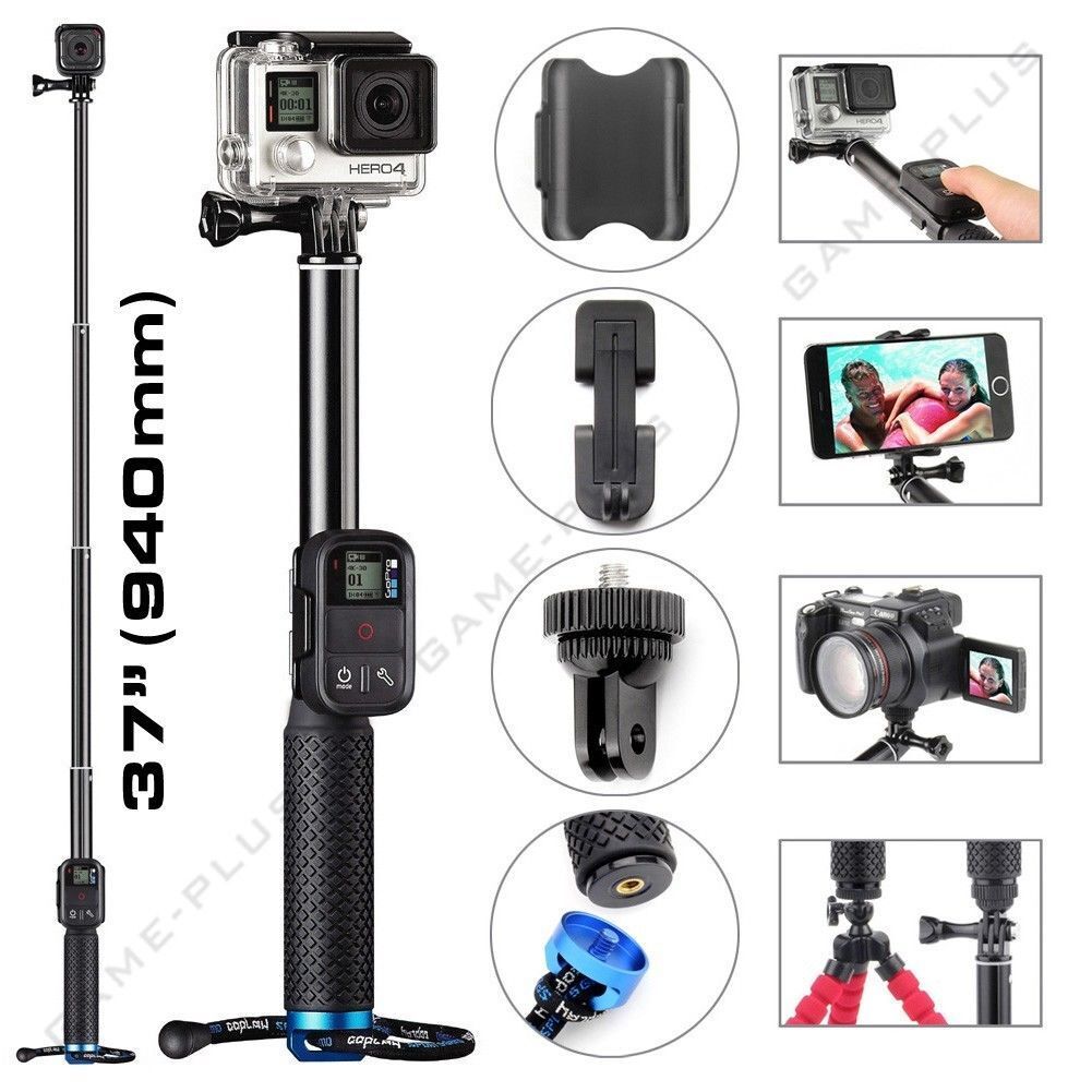 Extendable Telescopic Monopod Pole Handheld Selfie Stick for GoPro Hero 10 9 8 7