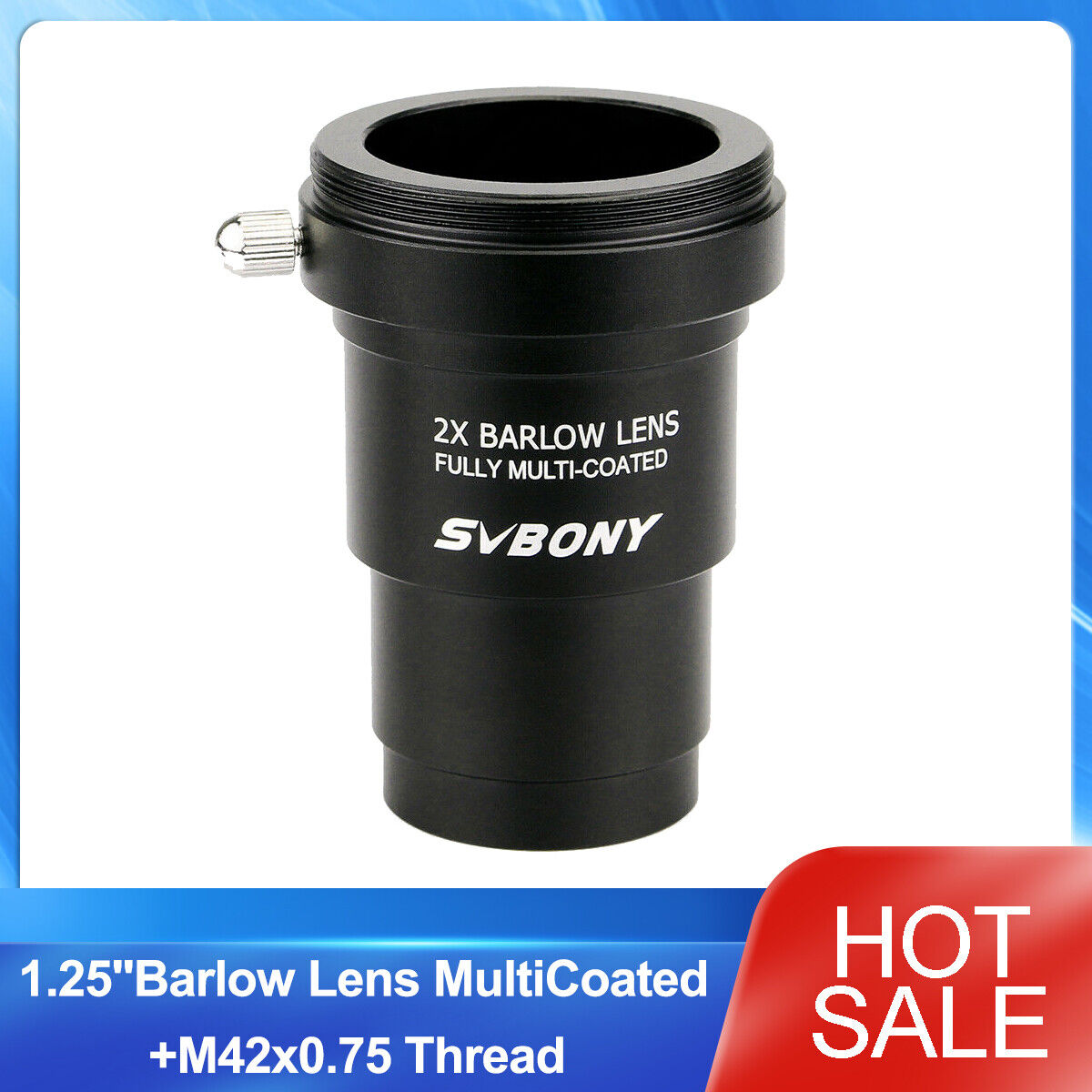 SVBONY 1.25\'\'Barlow Lens MultiCoated+M42x0.75 Thread Camera Connect Interface 