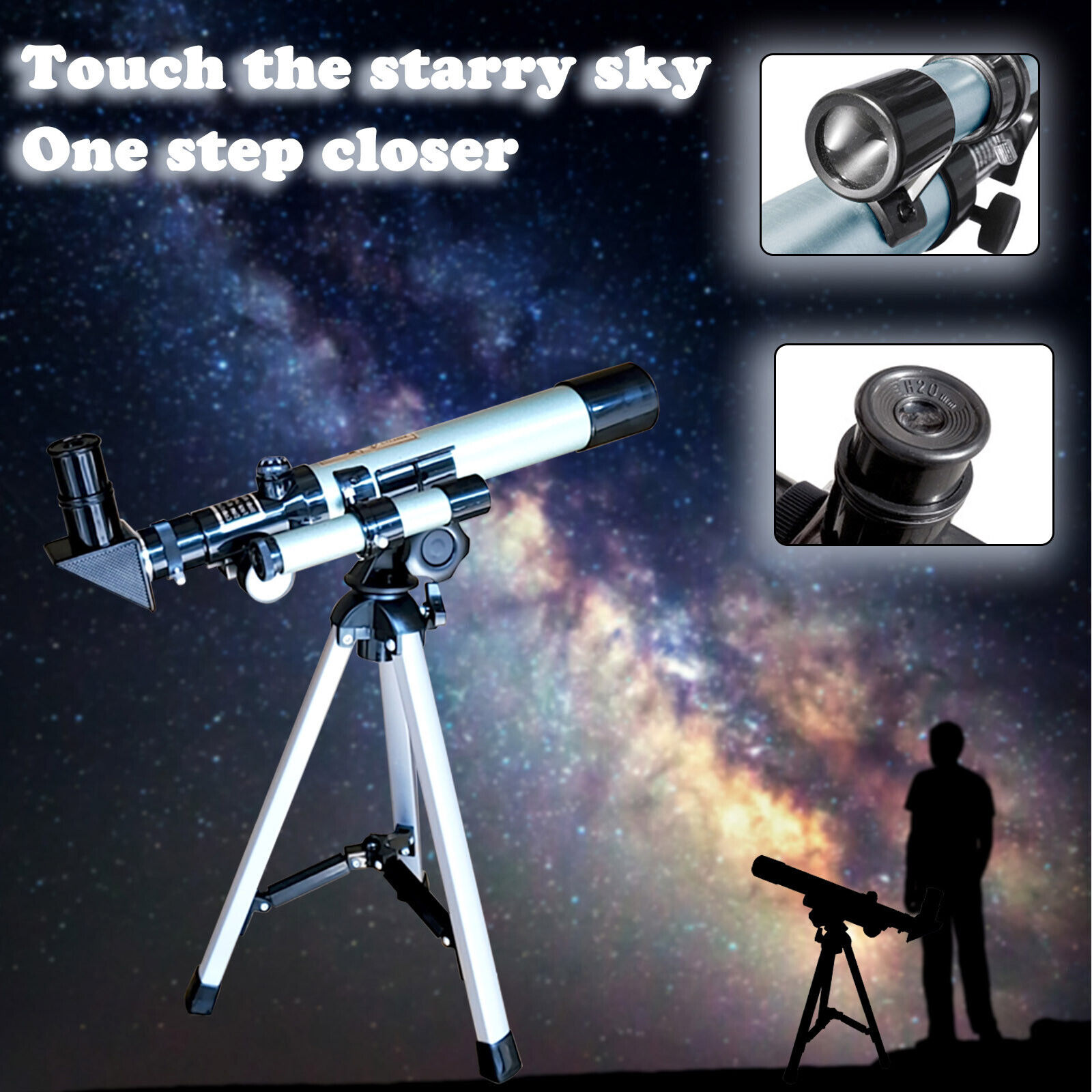 F40040 Student Astronomical Telescope Professional HD Star Searching Child Adult