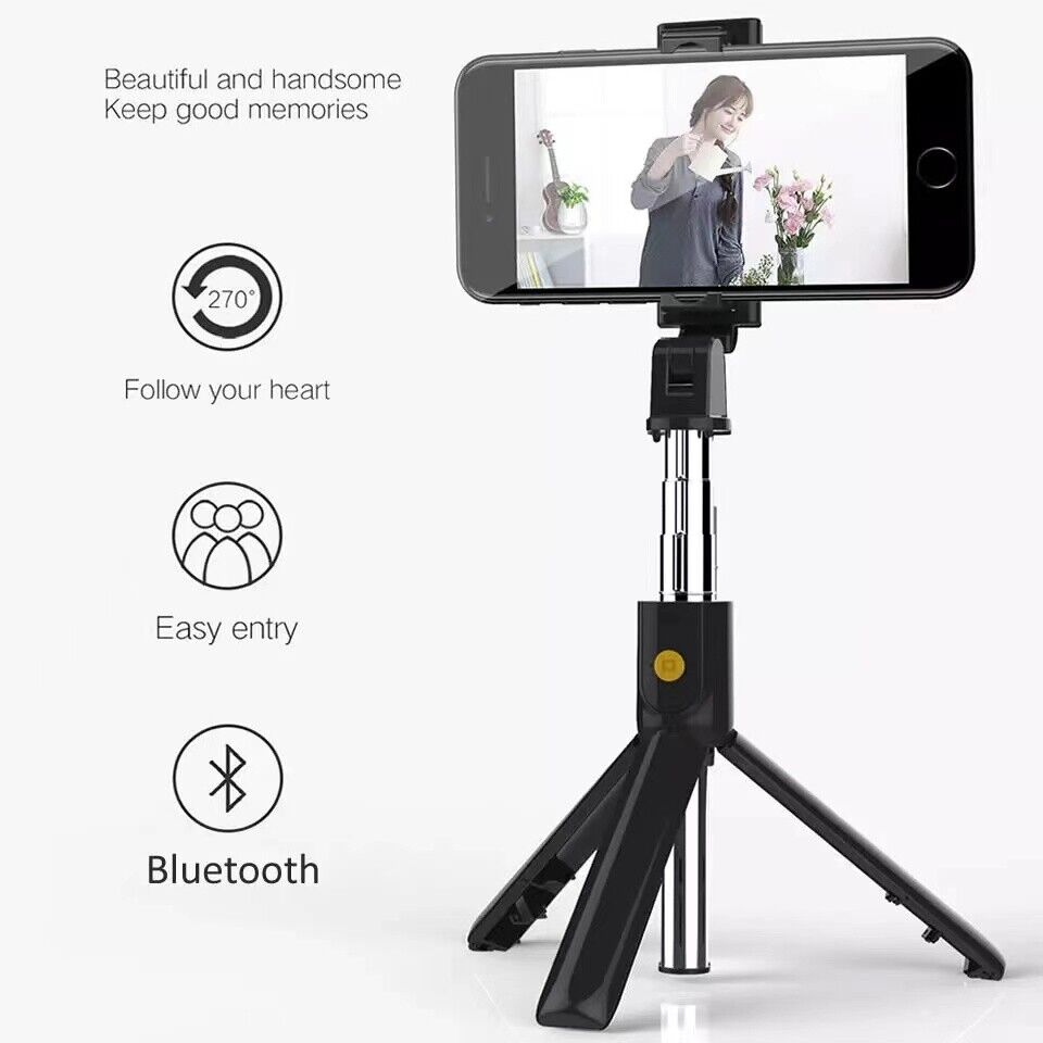 Remote Selfie Stick Tripod Phone Desktop Stand Desk Holder For iPhone/Samsung US