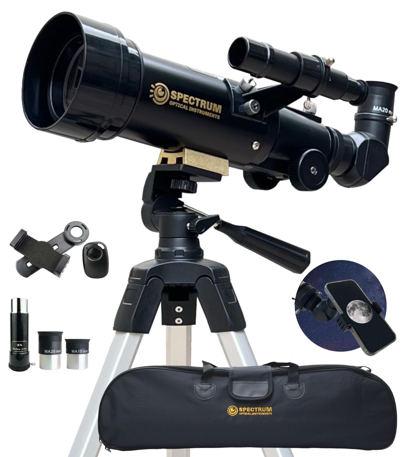 SpectrumOI Telescope for Kids Telescope for Adults Astronomy Gifts Telescopio...