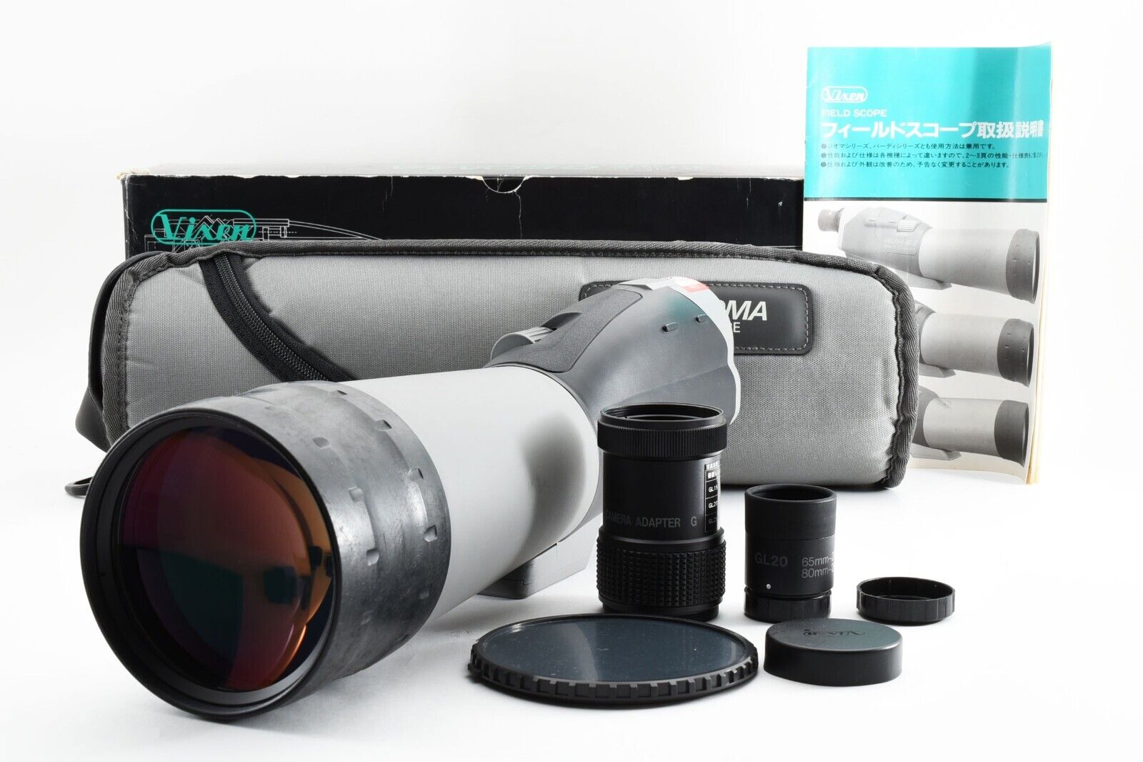 Vixen Geoma ED 80-S Spotting Scope W/ Adapter G & GL20 [Excellent++] From Japan