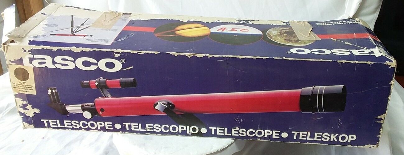 TASCO 402 model 302048 TELESCOPE Astronomical Refractor  Moon Space Maps