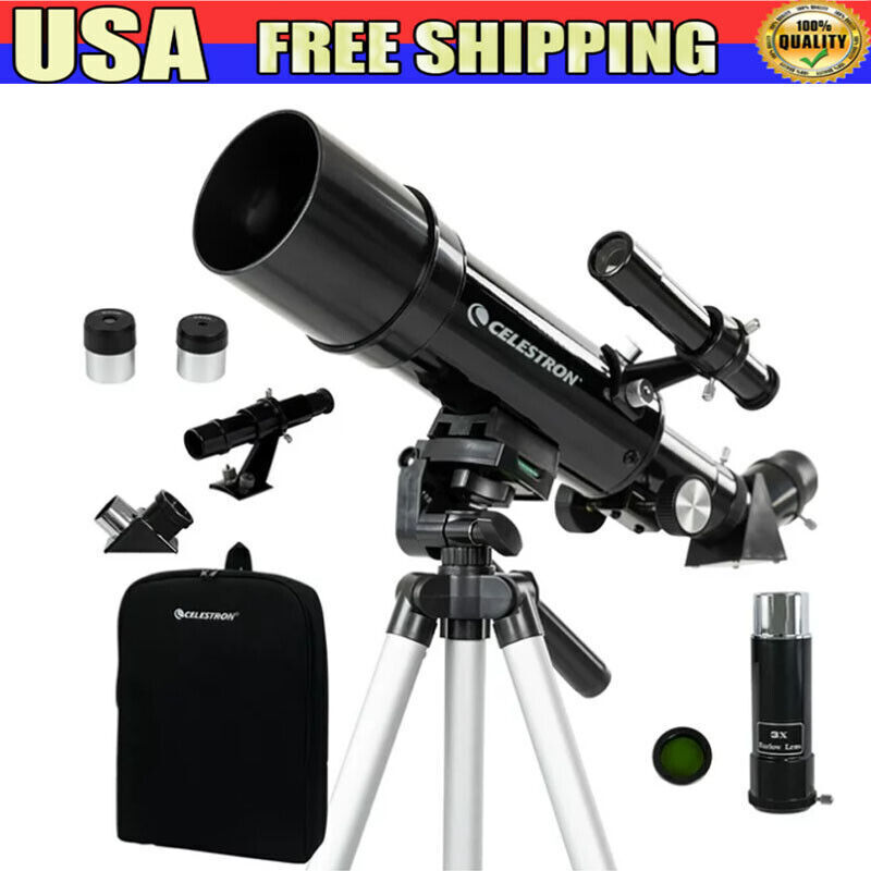 60mm Travel Scope Portable Telescope Spotting Scope with Backpack and Tripod NEW