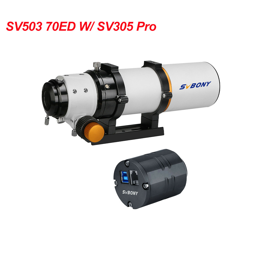 SVBONY SV503 70/80/102ED Refractor Telescope OTA W/ SV305Pro Planetary Camera