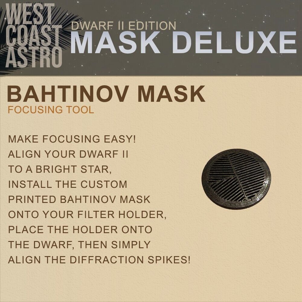 DWARFLAB DWARF II - Mask Deluxe Bahtinov Mask (Threaded 1.25\