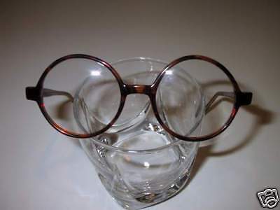 Vintage Style Eyeglasses Small Round Tortoise