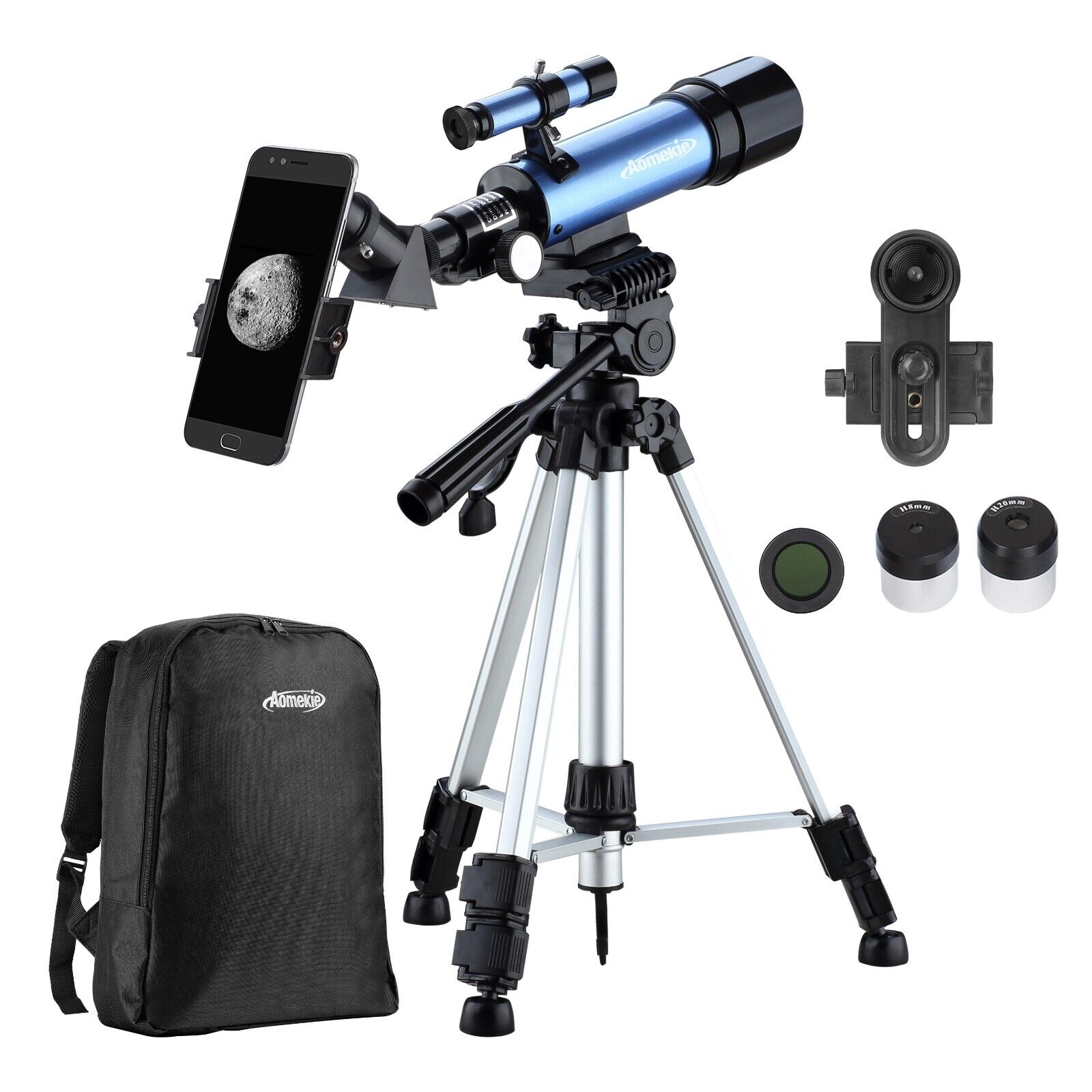 Kids Telescope 36050 with Adjustable Tripod Backpack Mobile Holder Moon Watching