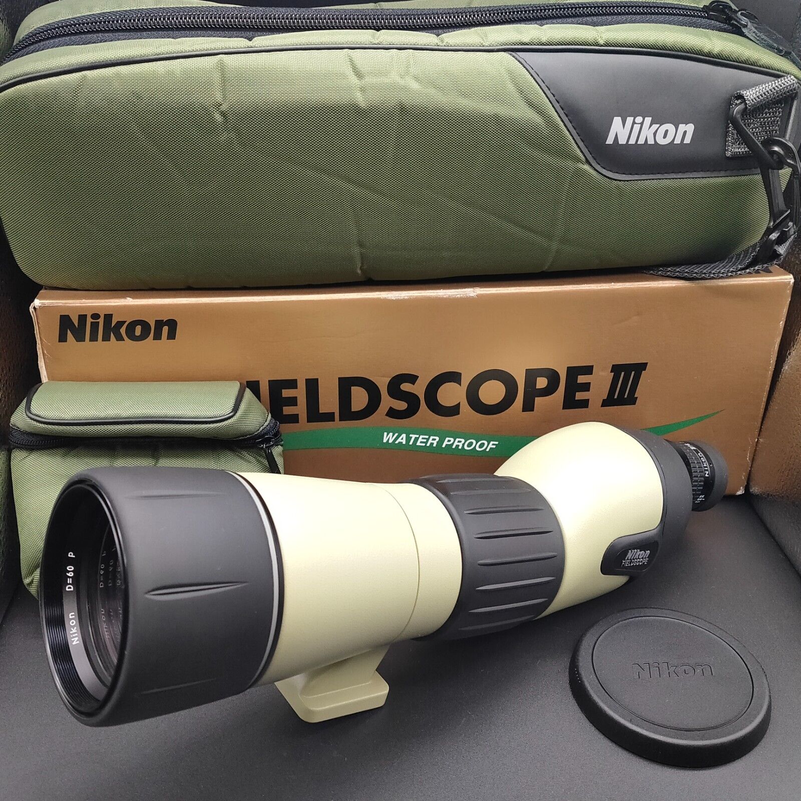 【 BOXED MINT +】 Nikon Fieldscope III D=60 P with 20-45x Zoom EyePiece from JAPAN