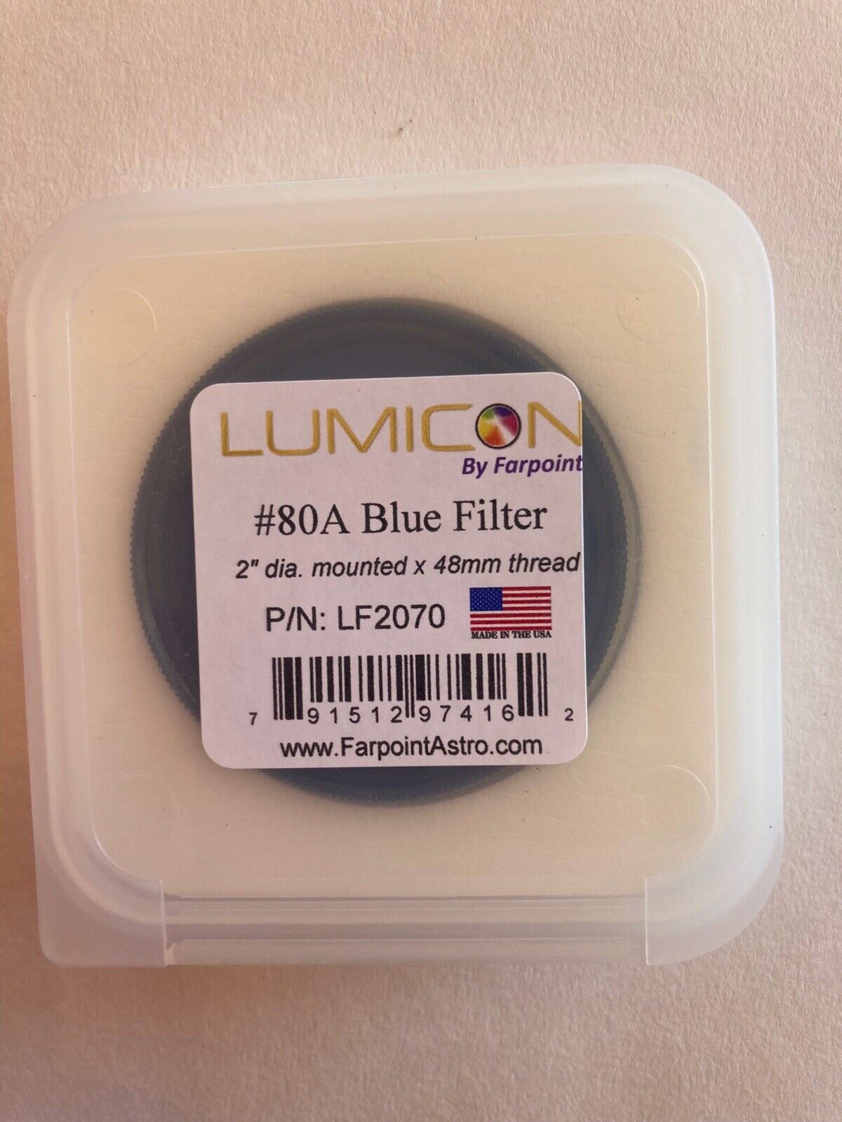 Lumicon Color / Planetary Filter #80A Blue - 2