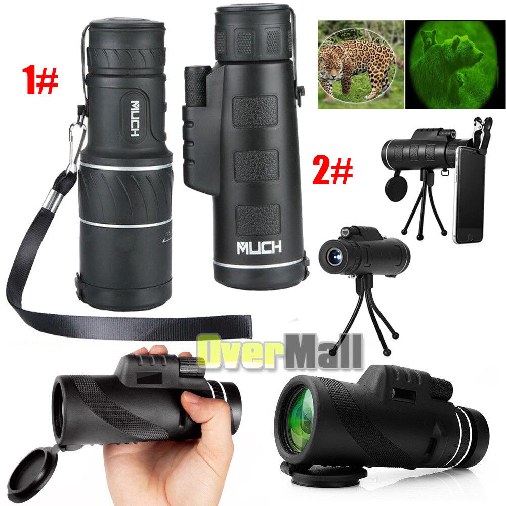 40X60 Monocular Monoculars with Night Vision High Power Zoom Telescopes Outdoor 