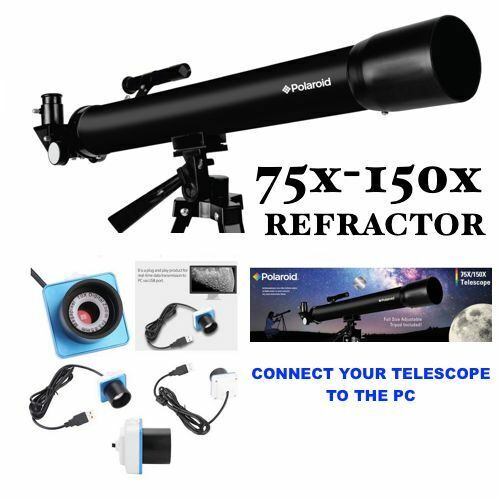 HD 150X TELESCOPE FULL SIZE TRIPOD LUNAR AND FOR STAR OBSERVATION + PC CAMERA