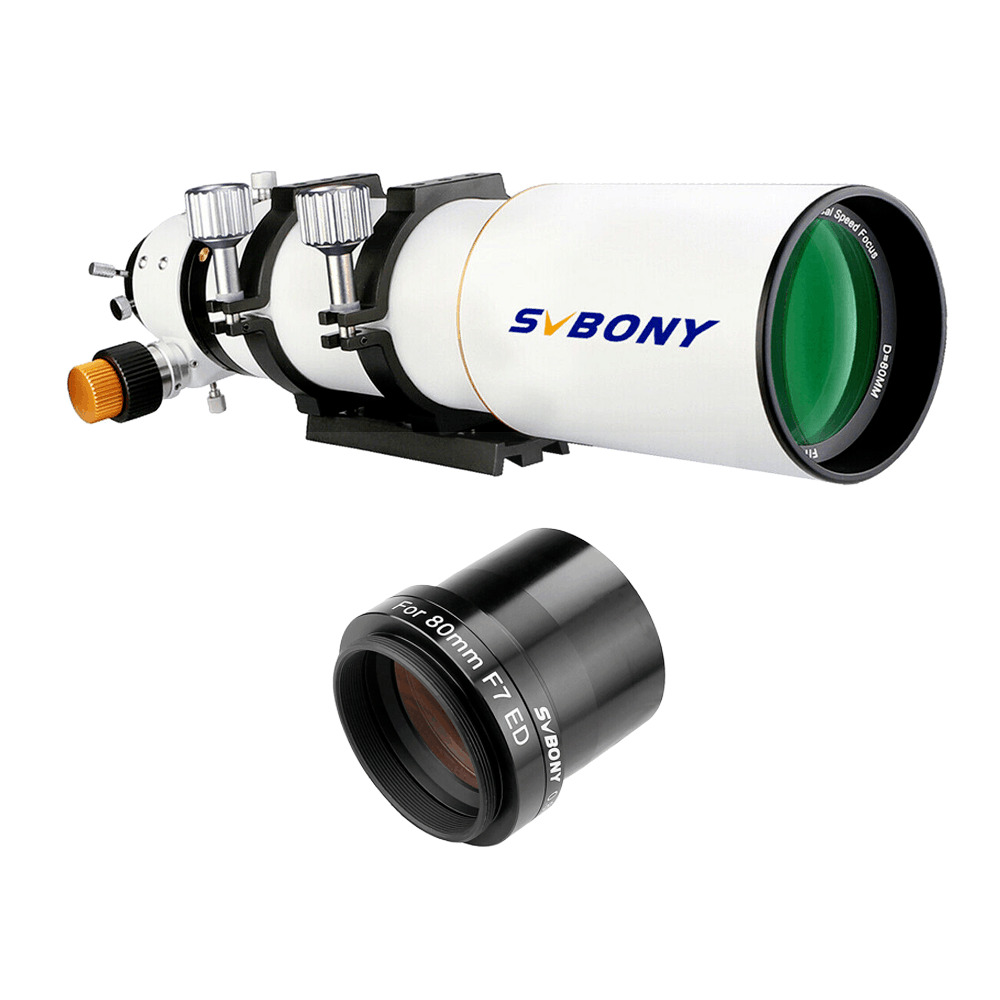 SVBONY SV503 80ED Telescope Refractor / SV193 0.8x Focal Reducer for photography