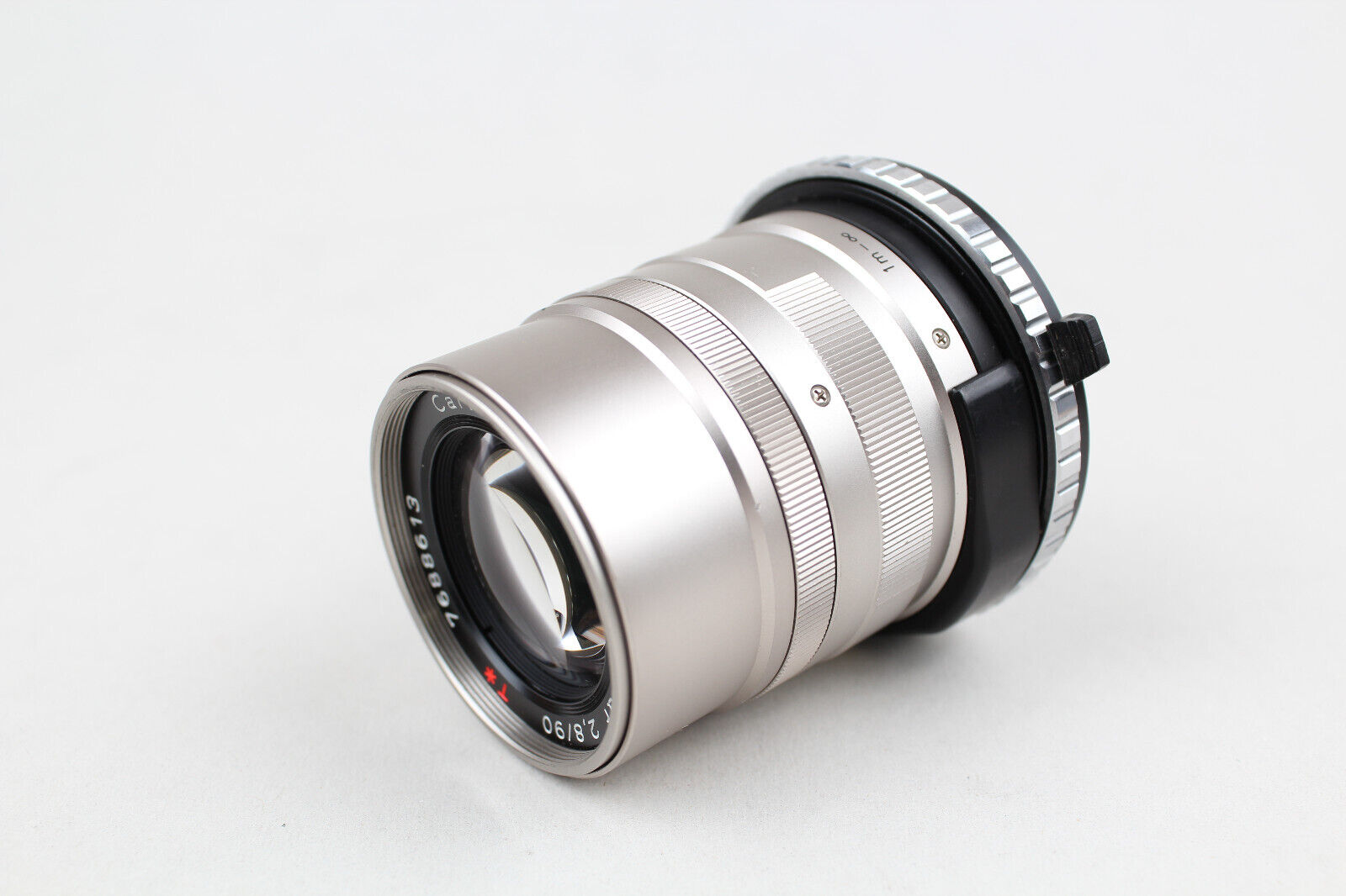 Contax Sonnar Telescoping T* 90mm f/2.8 RF G Lens W/ Hood GG-2