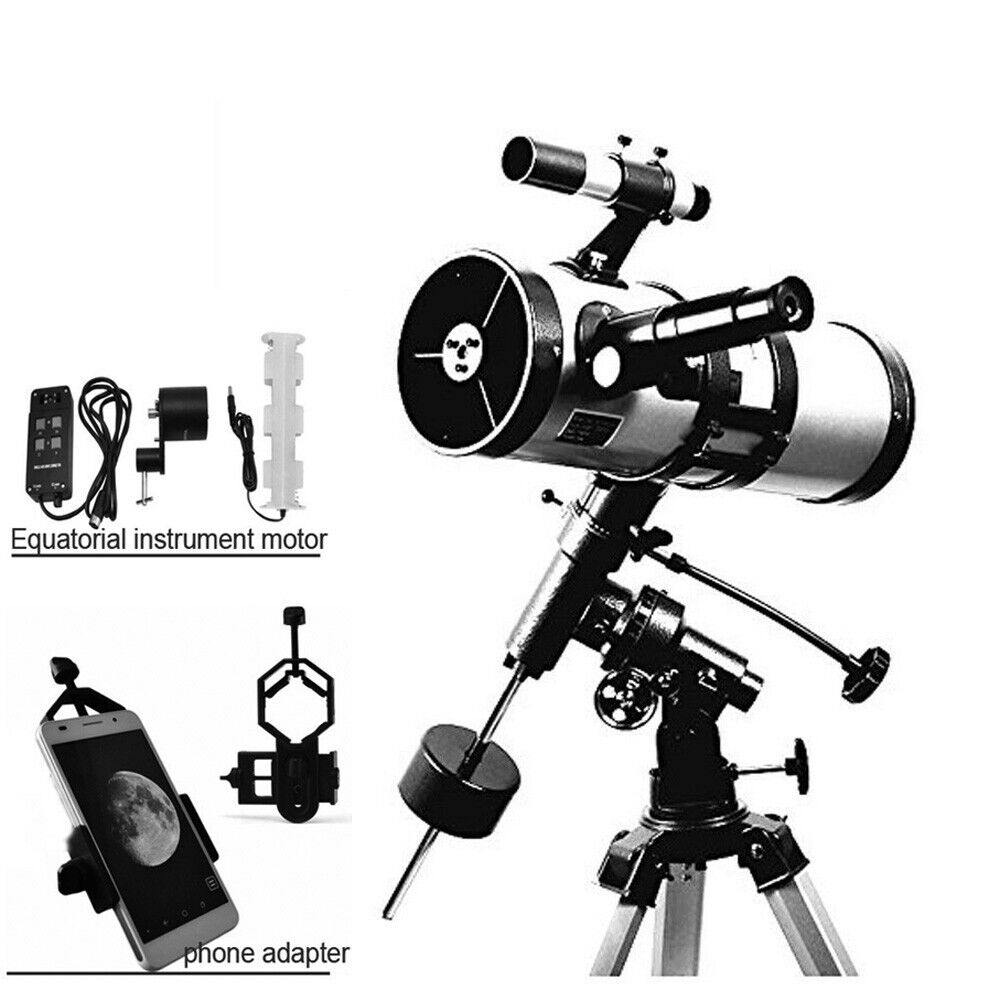 Skyoptikst 114EQ Newtonian Reflector Astronomical telescope + Equatorial motor