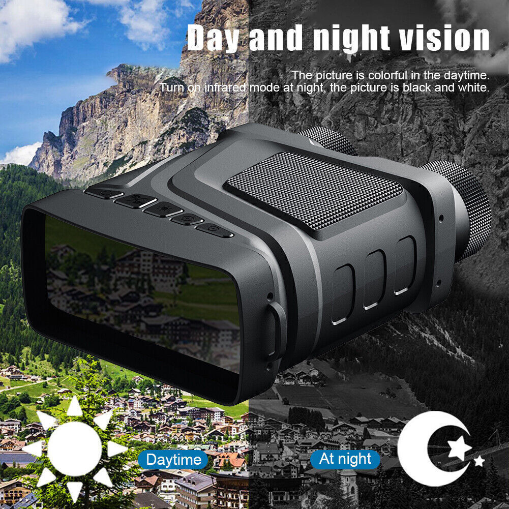 1080P FHD Binoculars Night Vision Infrared 5X Digital Zoom Telescope Outdoor 6W