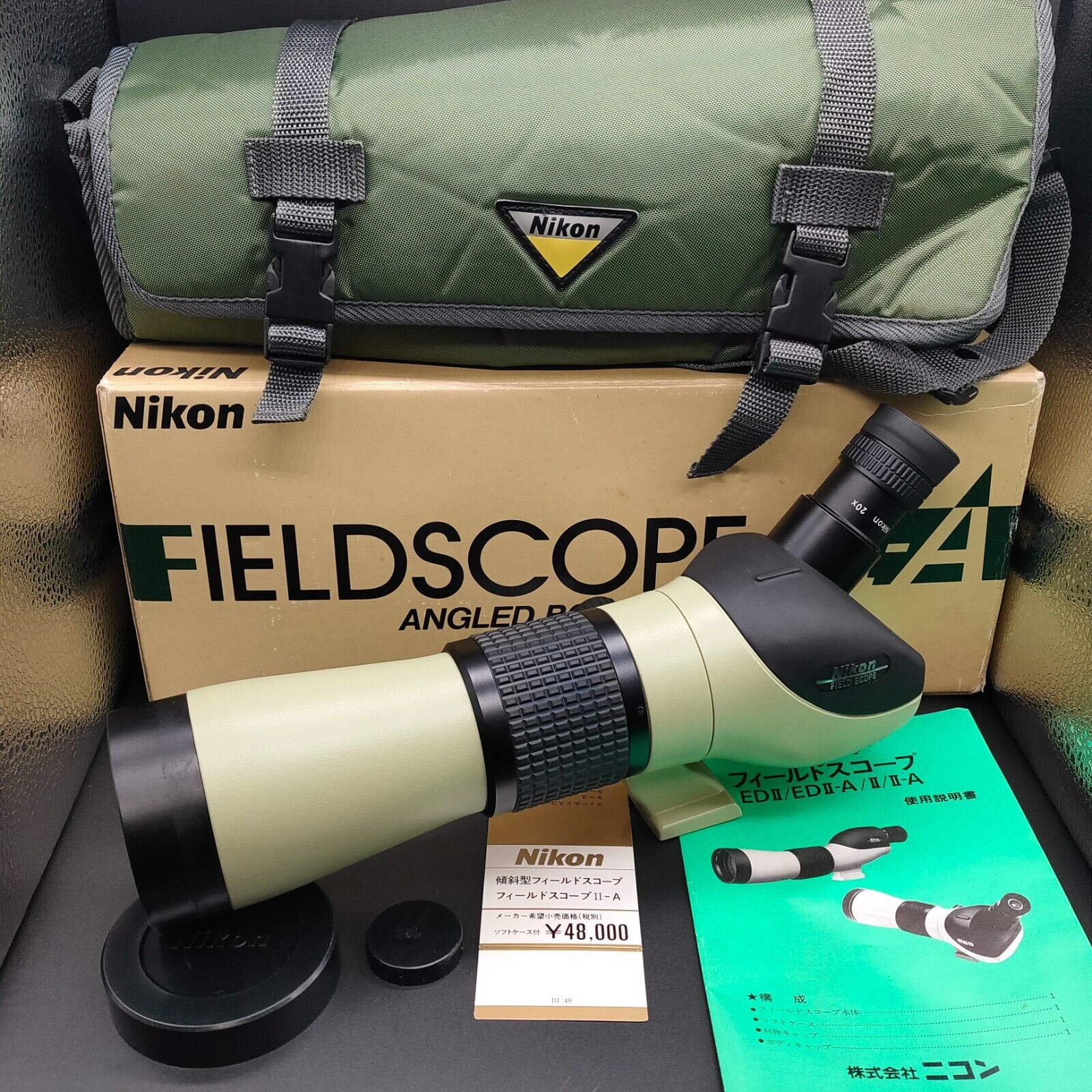 [ MINT w/ Case in Box ] Nikon Field scope II A  D=60 P 20x Eye Piece from JAPAN