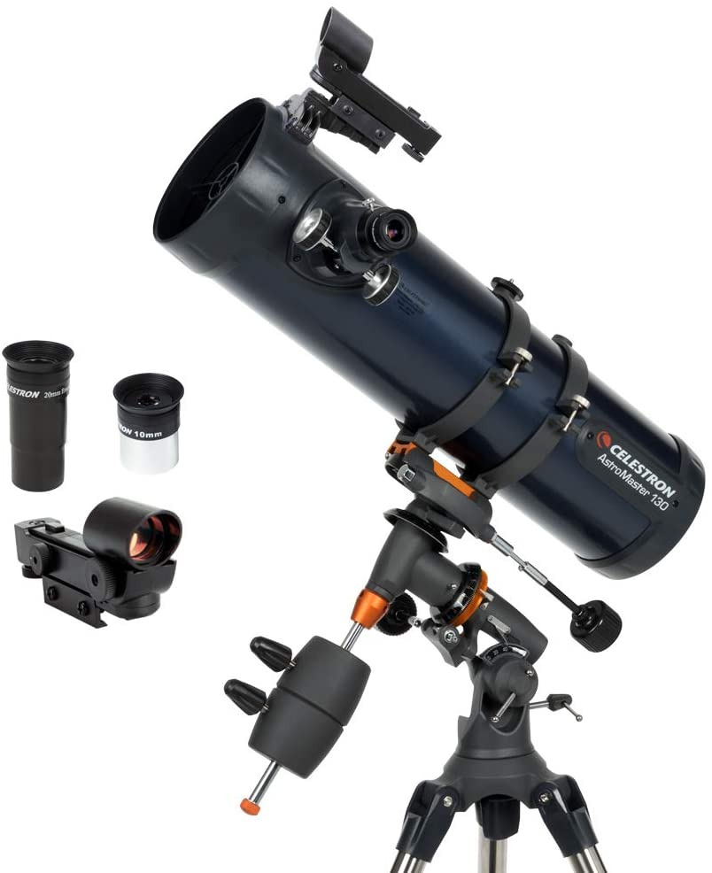 - Astromaster 130EQ Newtonian Telescope - Reflector Telescope for Beginners - Fu