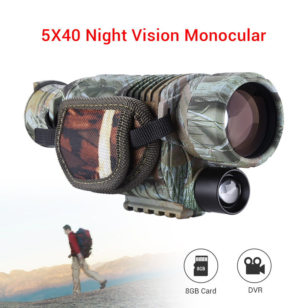Infrared Dark Night Vision 5X40  Monocular Binoculars Telescopes Scope Hunting