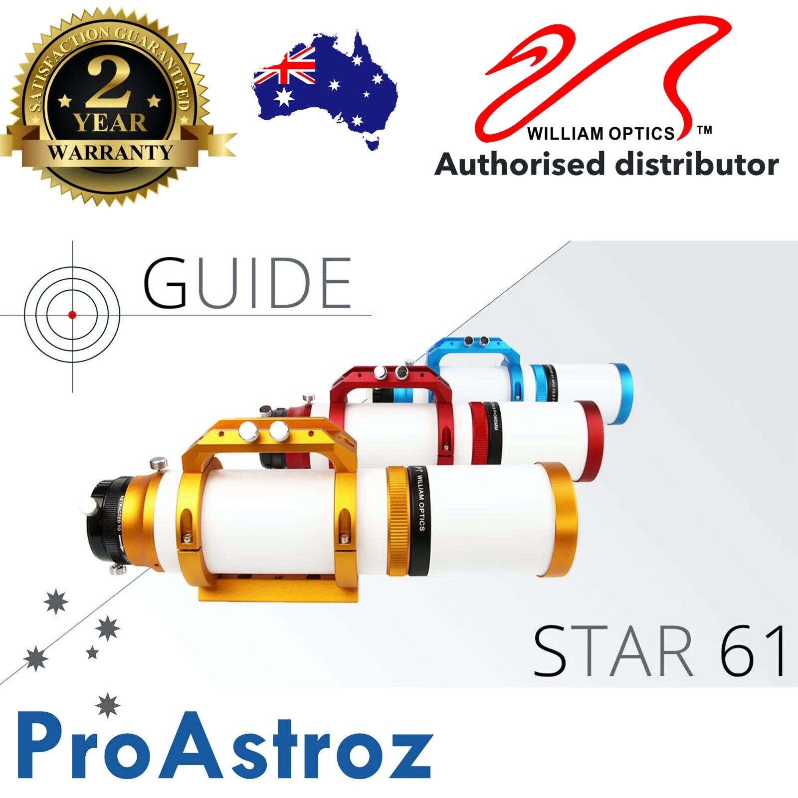 William Optics Guide Star 61 Guide Scope for QHY, SBIG, ZWO cameras