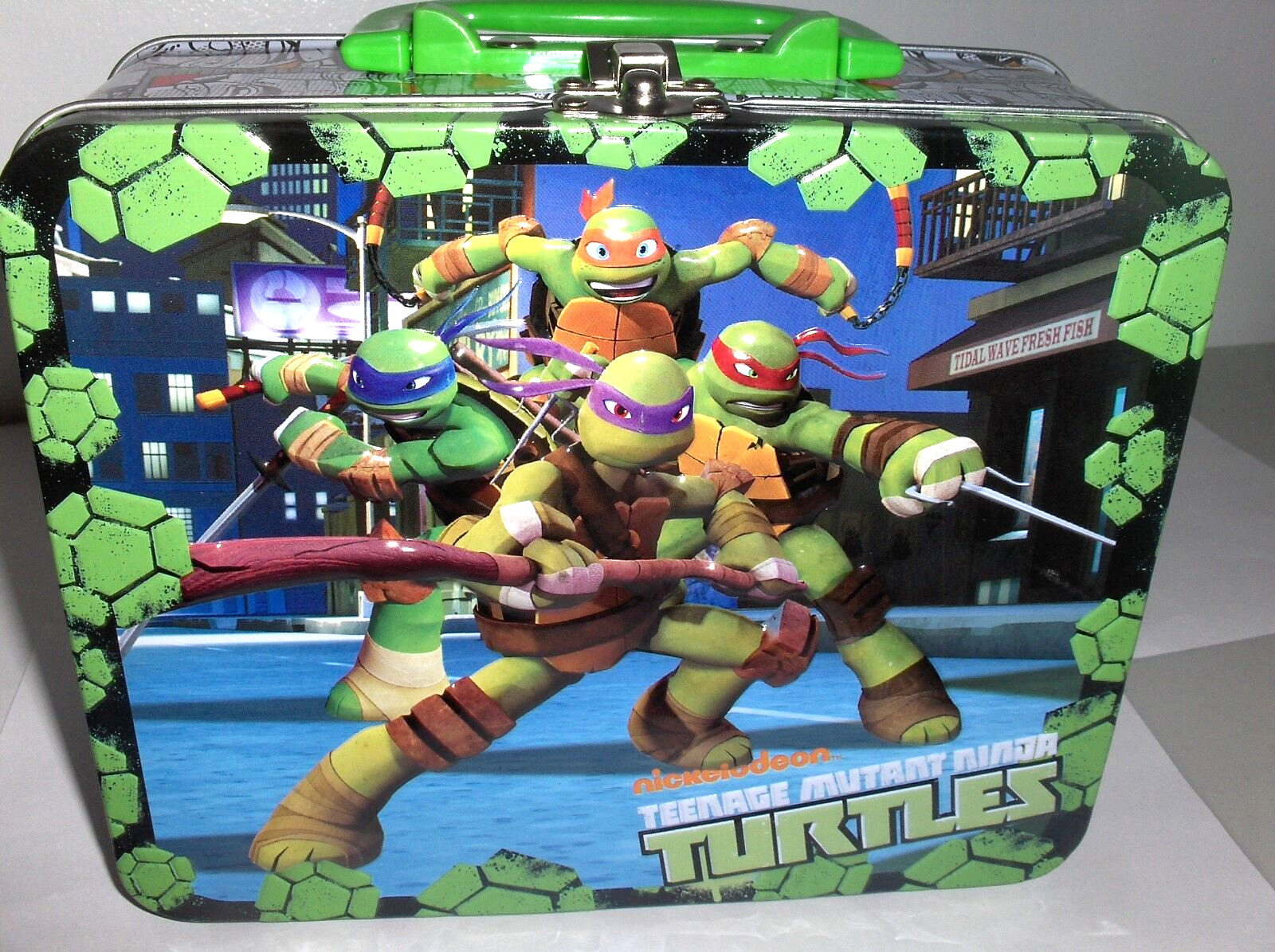 Turtles-Teenage Mutant Ninja`2012`Nickeloden-Metal Lunchbox`NEW-: Free US SHIP