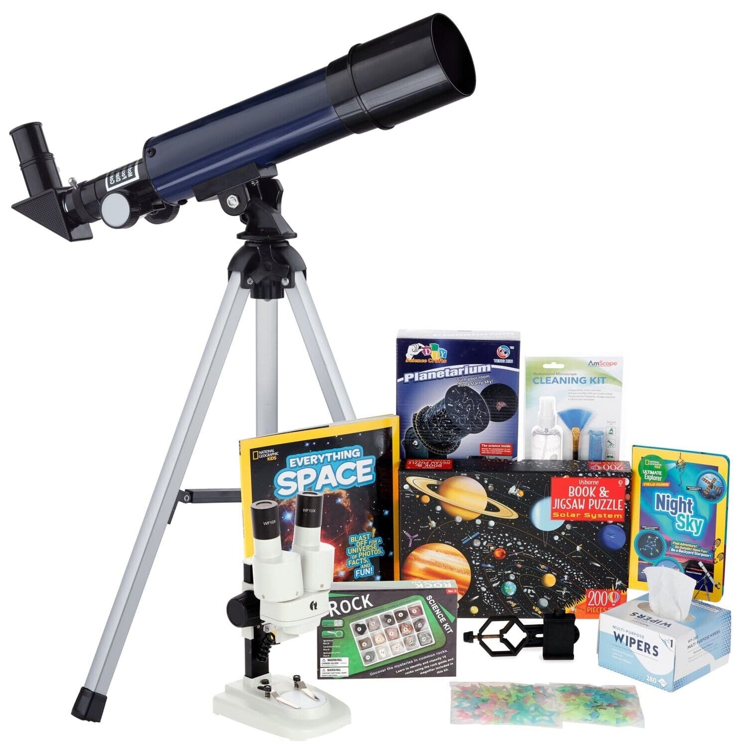 Kids Telescope Space Watcher Series with 18-90X 360x50mm Compact Telescope Kit 7