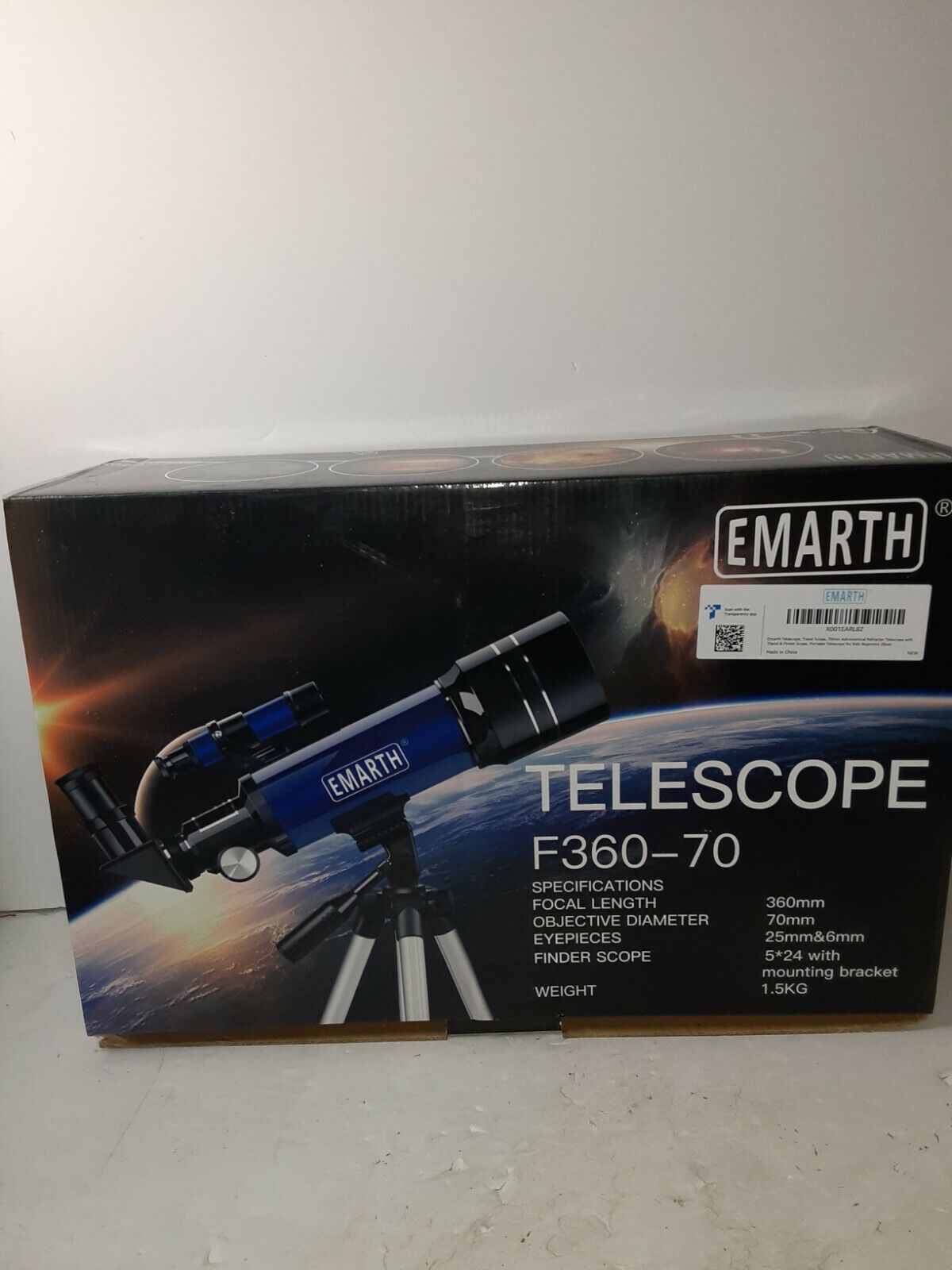 Emarth Telescope F360-70 Black