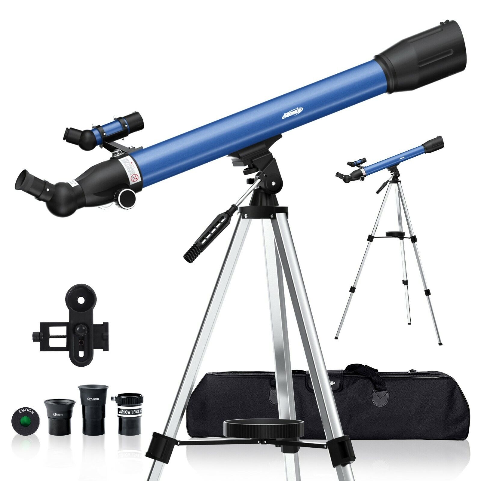 70060 Telescope with Mobile Adapter High Tripod 234X for Moon Watching Kids Gift